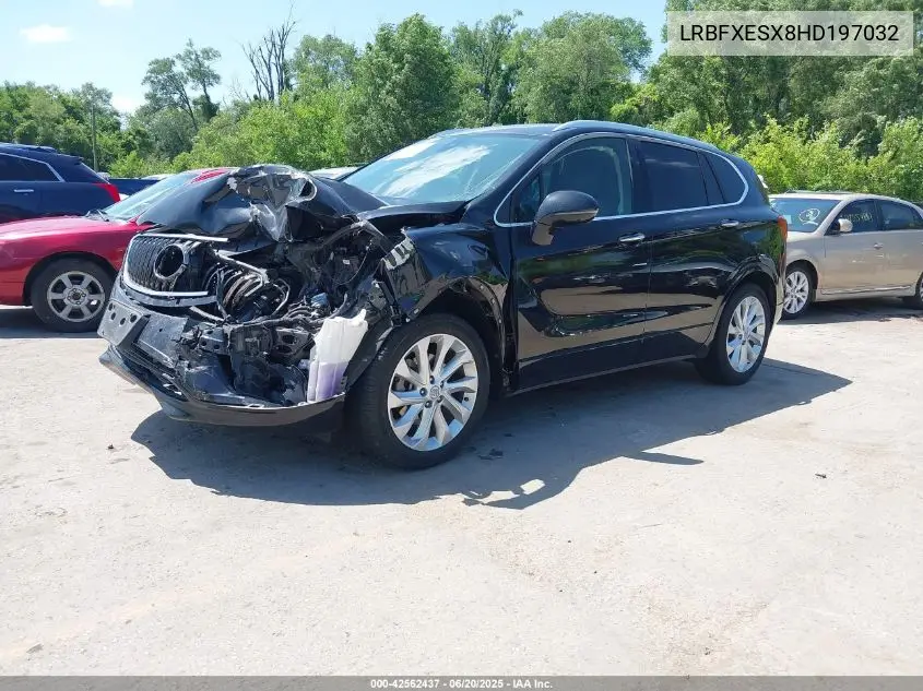 2017 Buick Envision Premium I VIN: LRBFXESX8HD197032 Lot: 42562437