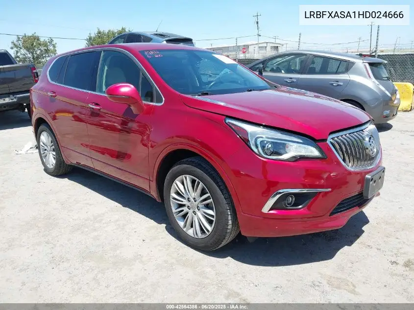 2017 Buick Envision Preferred VIN: LRBFXASA1HD024666 Lot: 42564386