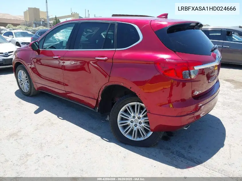2017 Buick Envision Preferred VIN: LRBFXASA1HD024666 Lot: 42564386