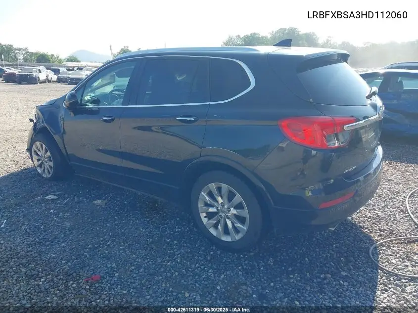 2017 Buick Envision Essence VIN: LRBFXBSA3HD112060 Lot: 42611319