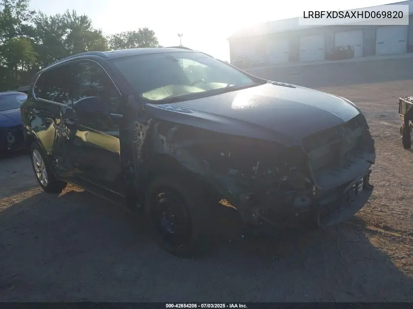 2017 Buick Envision Essence VIN: LRBFXDSAXHD069820 Lot: 42654206