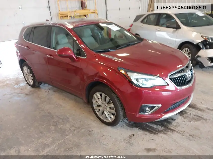 2019 Buick Envision Awd Premium I VIN: LRBFX3SX6KD018501 Lot: 42593867