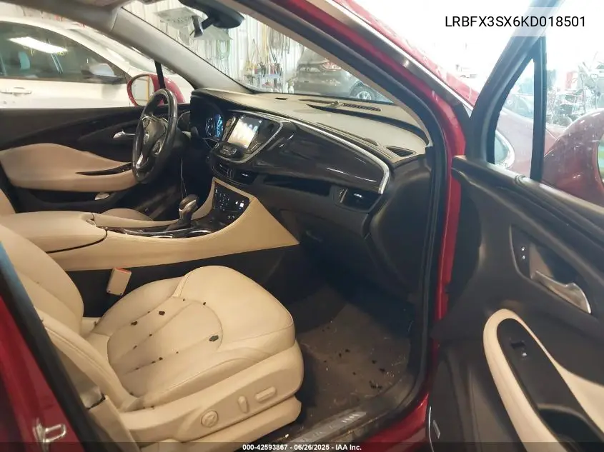 2019 Buick Envision Awd Premium I VIN: LRBFX3SX6KD018501 Lot: 42593867