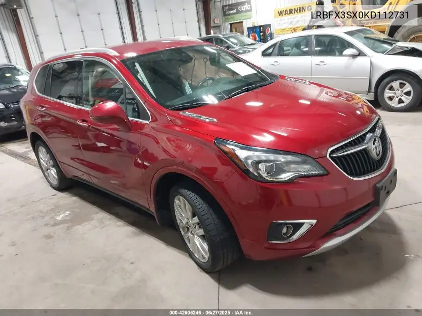2019 Buick Envision Premium VIN: LRBFX3SX0KD112731 Lot: 42605246