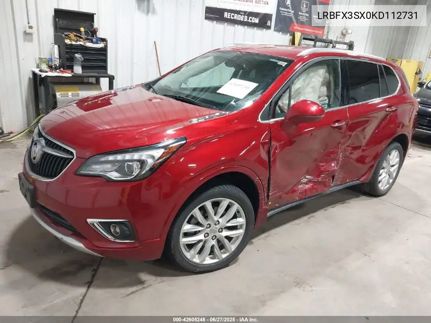 2019 Buick Envision Premium VIN: LRBFX3SX0KD112731 Lot: 42605246