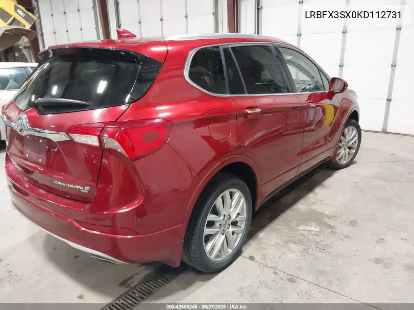 2019 Buick Envision Premium VIN: LRBFX3SX0KD112731 Lot: 42605246