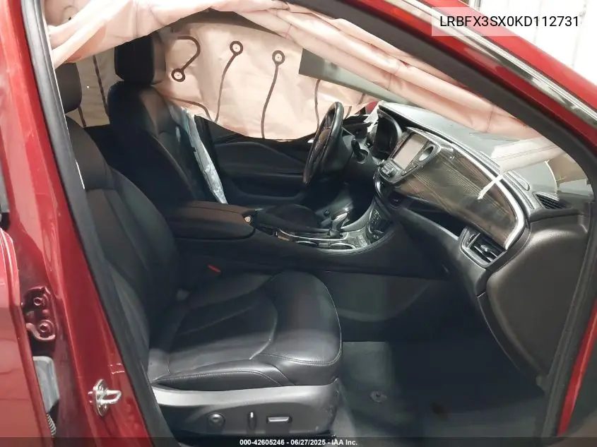 2019 Buick Envision Premium VIN: LRBFX3SX0KD112731 Lot: 42605246