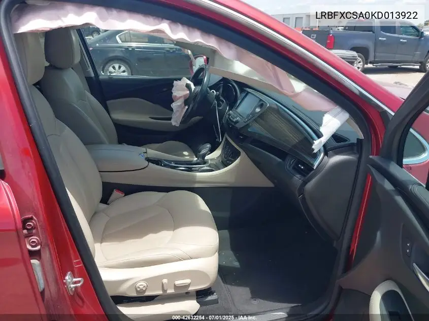 2019 Buick Envision Essence VIN: LRBFXCSA0KD013922 Lot: 42632254