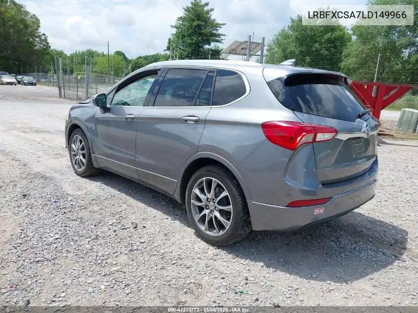 2020 Buick Envision Fwd Essence VIN: LRBFXCSA7LD149966 Lot: 42213772