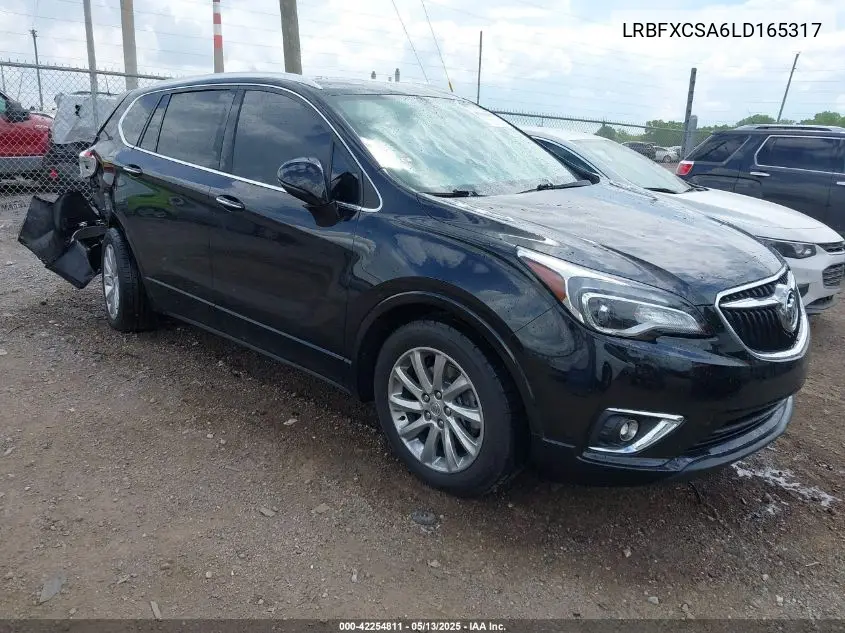 2020 Buick Envision Fwd Essence VIN: LRBFXCSA6LD165317 Lot: 42254811
