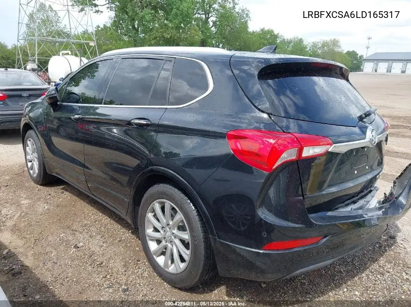 2020 Buick Envision Fwd Essence VIN: LRBFXCSA6LD165317 Lot: 42254811