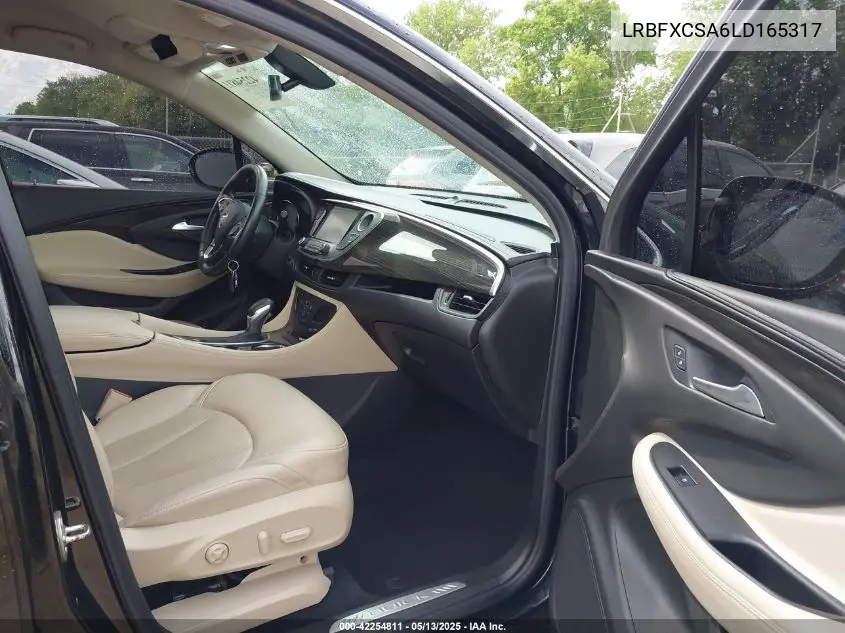 2020 Buick Envision Fwd Essence VIN: LRBFXCSA6LD165317 Lot: 42254811