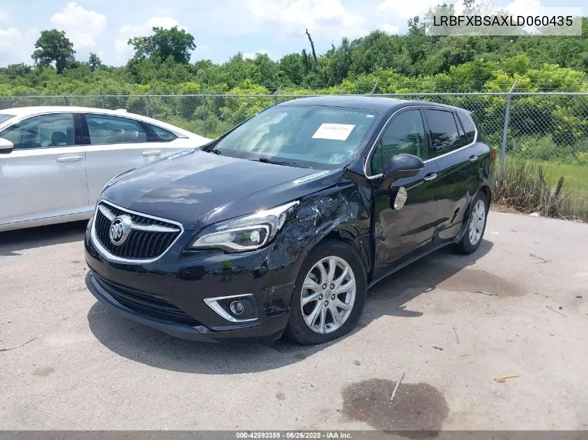 2020 Buick Envision Fwd Preferred VIN: LRBFXBSAXLD060435 Lot: 42593359