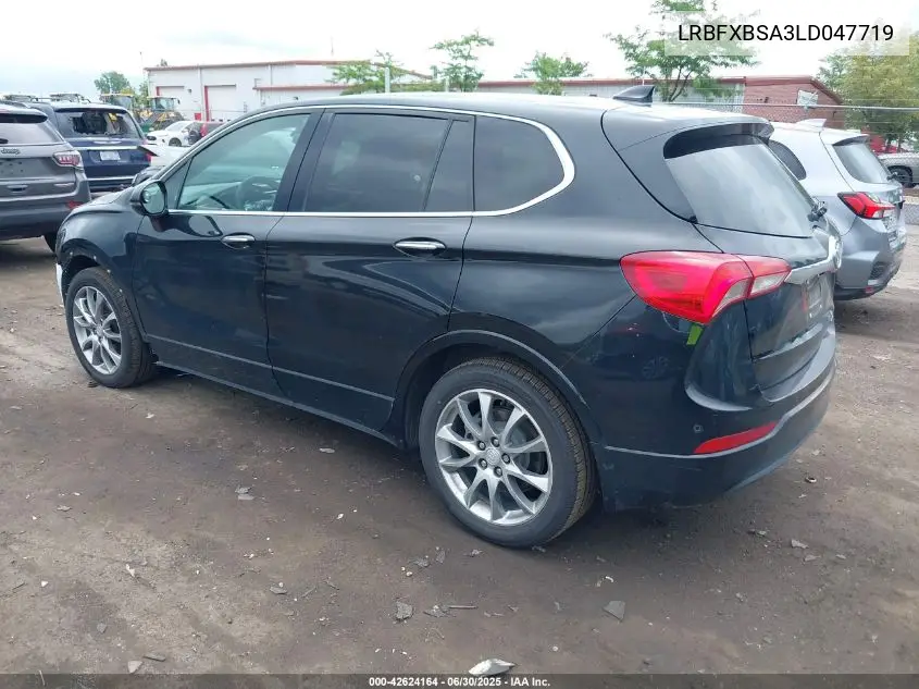 2020 Buick Envision Fwd Preferred VIN: LRBFXBSA3LD047719 Lot: 42624164