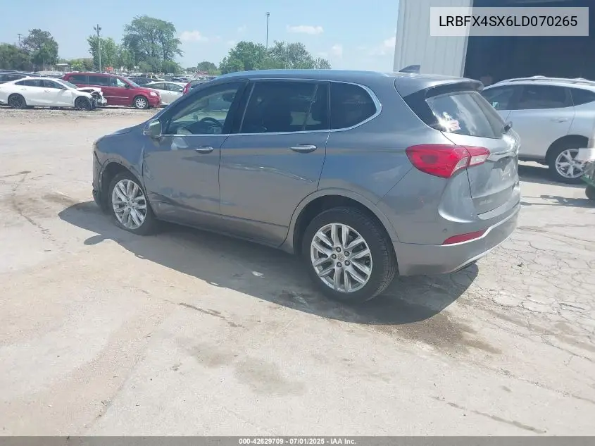 2020 Buick Envision Awd Premium Ii VIN: LRBFX4SX6LD070265 Lot: 42629709