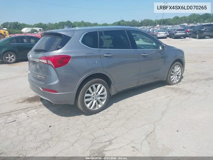 2020 Buick Envision Awd Premium Ii VIN: LRBFX4SX6LD070265 Lot: 42629709