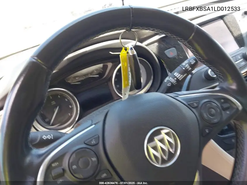 2020 Buick Envision Fwd Preferred VIN: LRBFXBSA1LD012533 Lot: 42636476