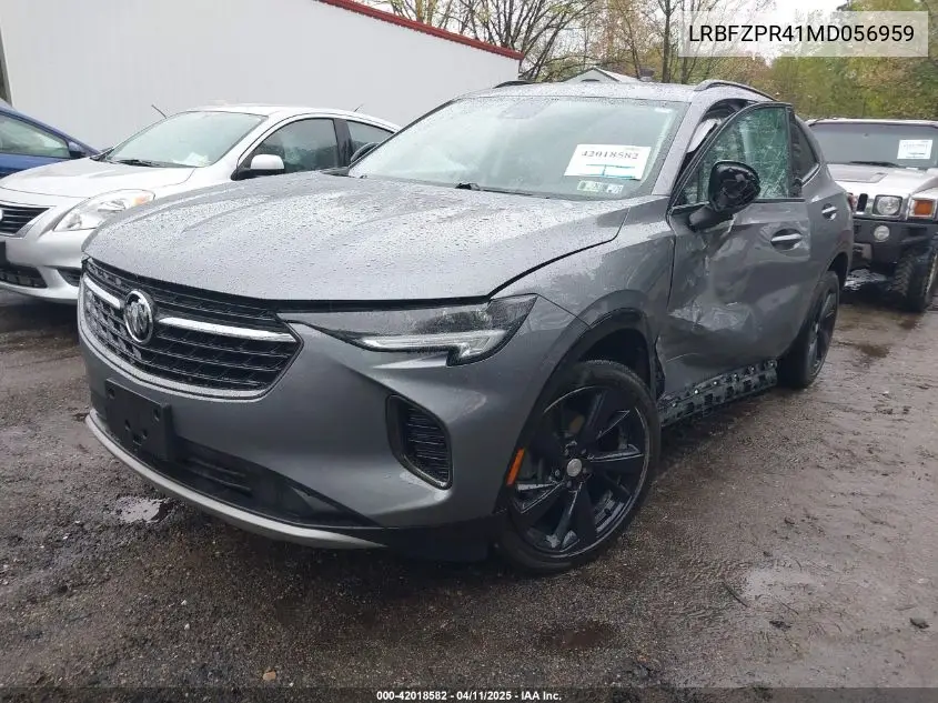 2021 Buick Envision Awd Essence VIN: LRBFZPR41MD056959 Lot: 42018582