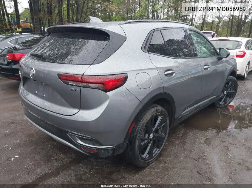 2021 Buick Envision Awd Essence VIN: LRBFZPR41MD056959 Lot: 42018582