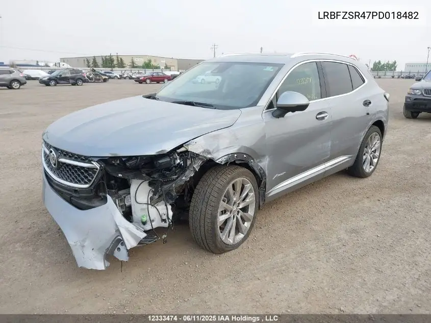 2023 Buick Envision Avenir VIN: LRBFZSR47PD018482 Lot: 12333474