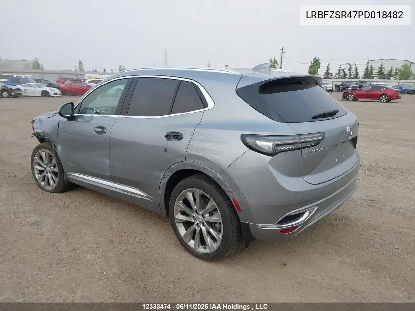 2023 Buick Envision Avenir VIN: LRBFZSR47PD018482 Lot: 12333474