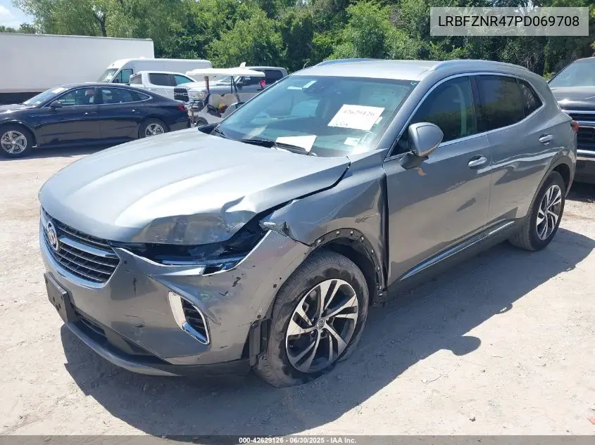 2023 Buick Envision Essence Fwd VIN: LRBFZNR47PD069708 Lot: 42629126