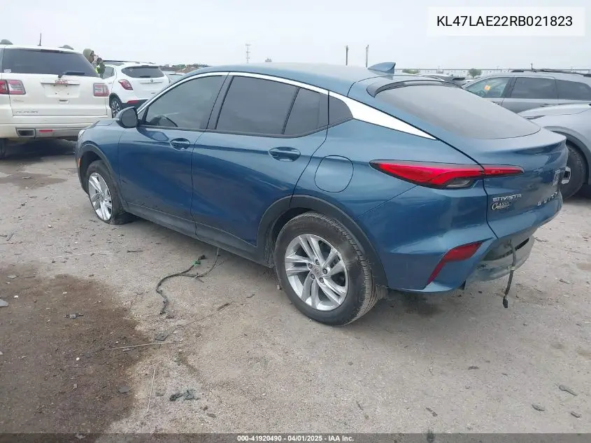 2024 Buick Envista Preferred Fwd VIN: KL47LAE22RB021823 Lot: 41920490