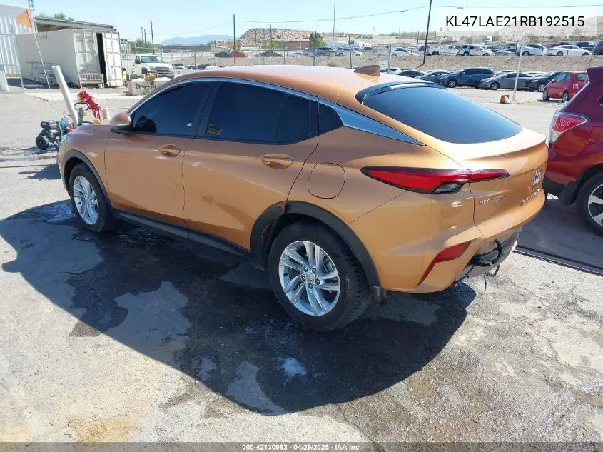 2024 Buick Envista Preferred Fwd VIN: KL47LAE21RB192515 Lot: 42130962