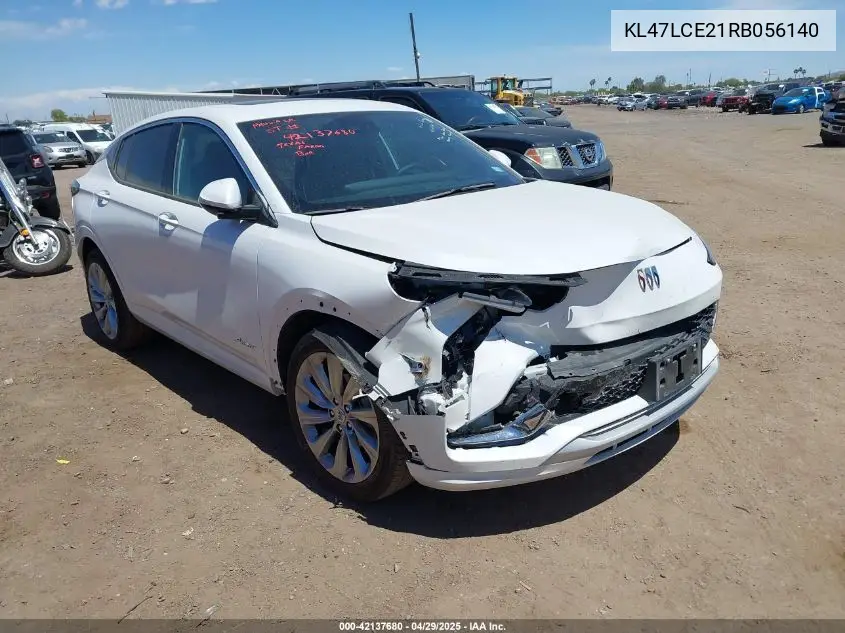 2024 Buick Envista Avenir Fwd VIN: KL47LCE21RB056140 Lot: 42137680