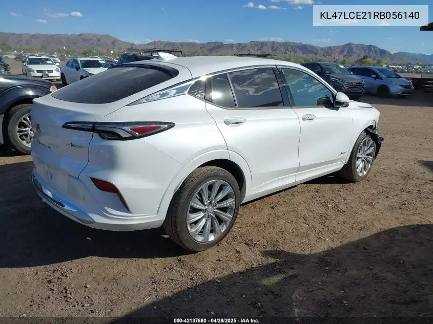 2024 Buick Envista Avenir Fwd VIN: KL47LCE21RB056140 Lot: 42137680