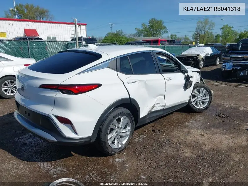 2024 Buick Envista Preferred Fwd VIN: KL47LAE21RB041318 Lot: 42145509