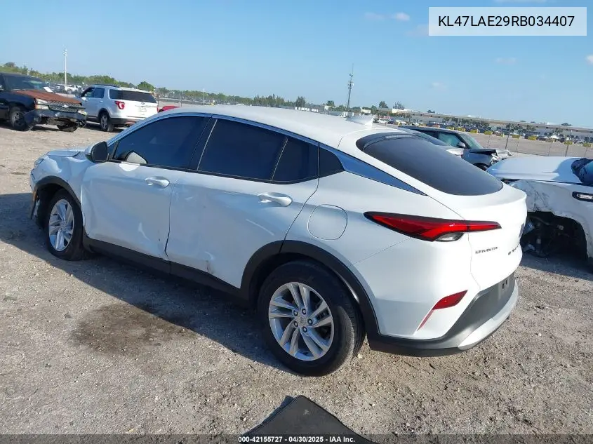 2024 Buick Envista Preferred Fwd VIN: KL47LAE29RB034407 Lot: 42155727