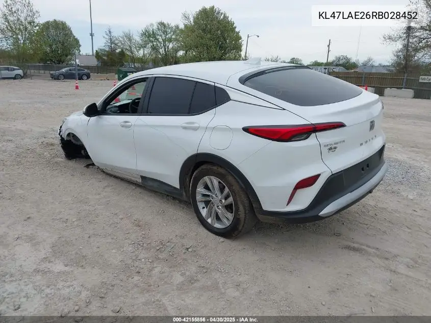 2024 Buick Envista Preferred Fwd VIN: KL47LAE26RB028452 Lot: 42155856