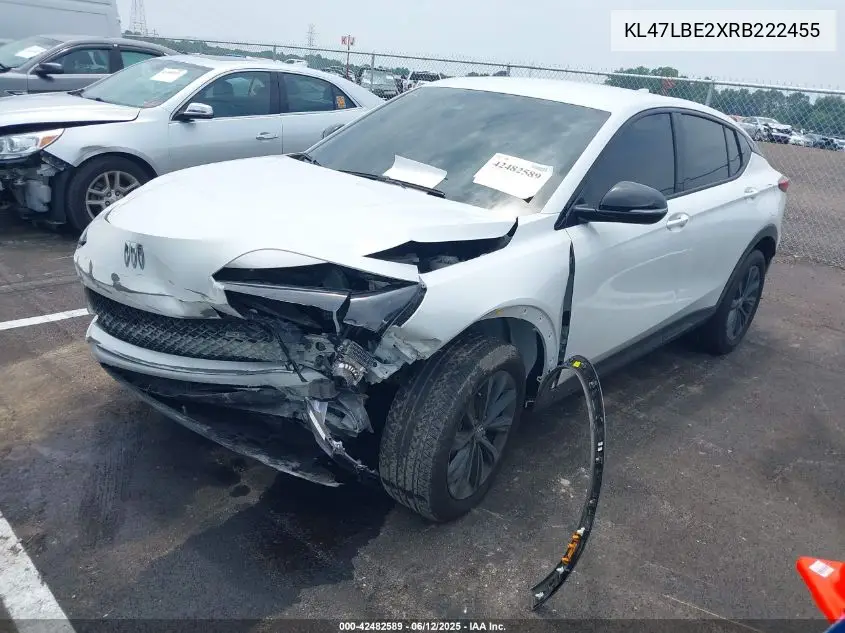 2024 Buick Envista Sport Touring Fwd VIN: KL47LBE2XRB222455 Lot: 42482589