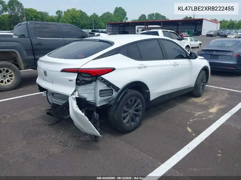 2024 Buick Envista Sport Touring Fwd VIN: KL47LBE2XRB222455 Lot: 42482589