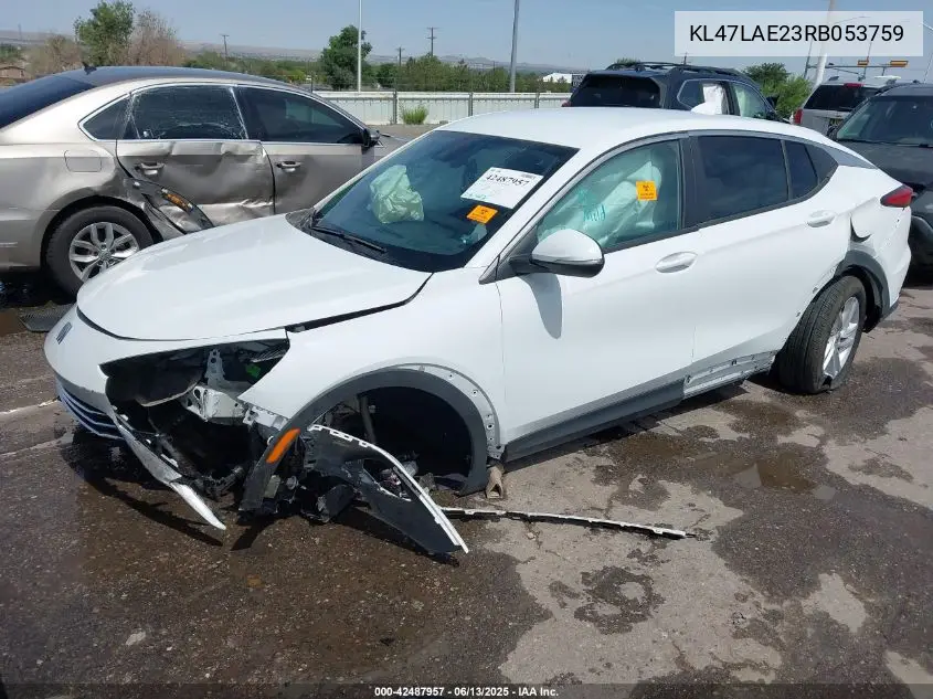 2024 Buick Envista Preferred Fwd VIN: KL47LAE23RB053759 Lot: 42487957