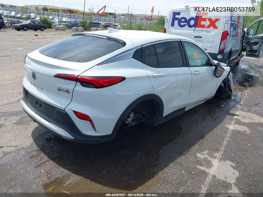 2024 Buick Envista Preferred Fwd VIN: KL47LAE23RB053759 Lot: 42487957