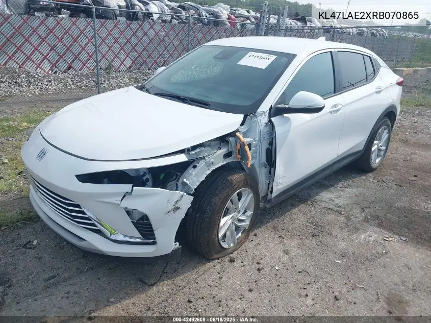 2024 Buick Envista Preferred Fwd VIN: KL47LAE2XRB070865 Lot: 42492608