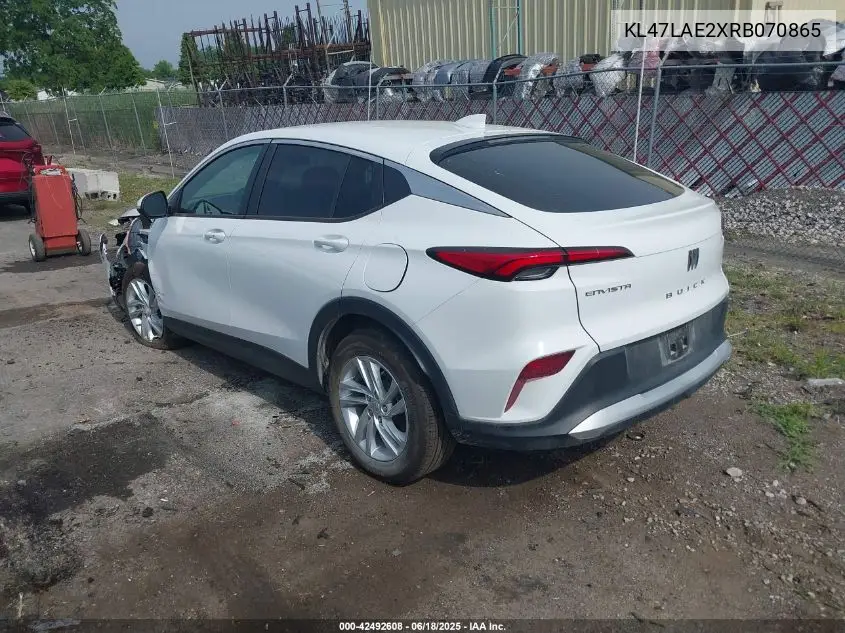 2024 Buick Envista Preferred Fwd VIN: KL47LAE2XRB070865 Lot: 42492608
