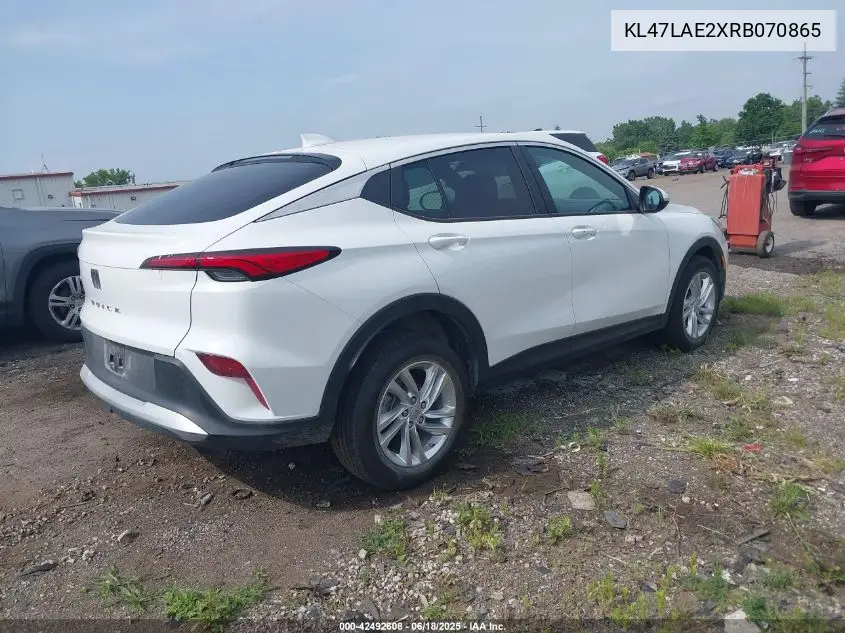 2024 Buick Envista Preferred Fwd VIN: KL47LAE2XRB070865 Lot: 42492608