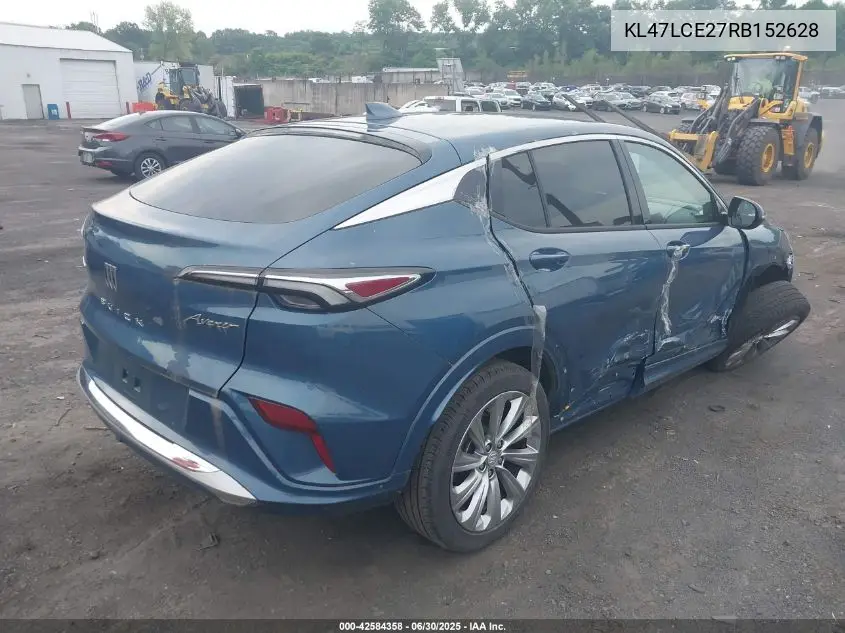 2024 Buick Envista Avenir Fwd VIN: KL47LCE27RB152628 Lot: 42584358