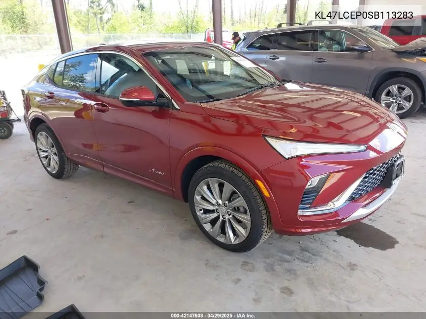 2025 Buick Envista Avenir Fwd VIN: KL47LCEP0SB113283 Lot: 42147608
