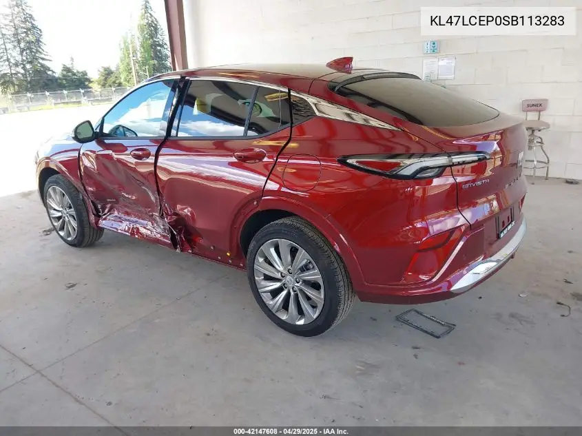 2025 Buick Envista Avenir Fwd VIN: KL47LCEP0SB113283 Lot: 42147608