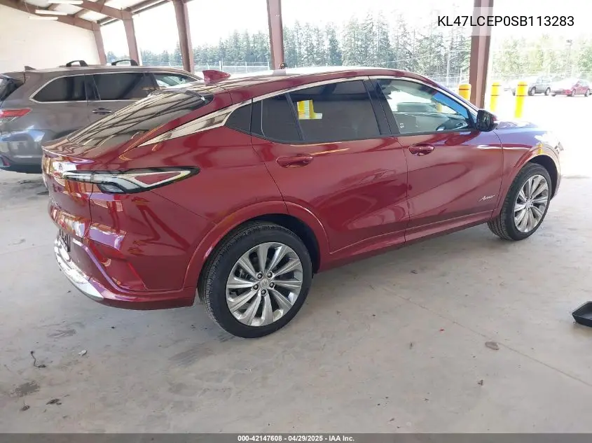 2025 Buick Envista Avenir Fwd VIN: KL47LCEP0SB113283 Lot: 42147608
