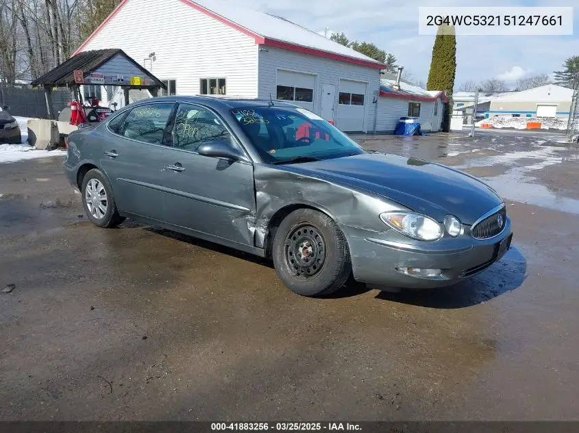 2005 Buick Lacrosse Cx VIN: 2G4WC532151247661 Lot: 41883256