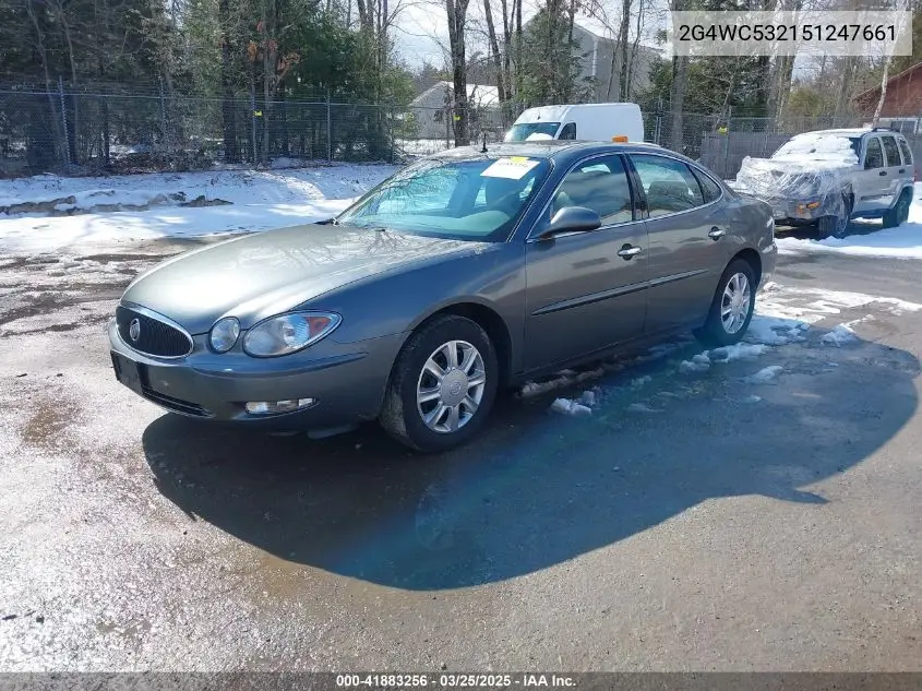 2005 Buick Lacrosse Cx VIN: 2G4WC532151247661 Lot: 41883256