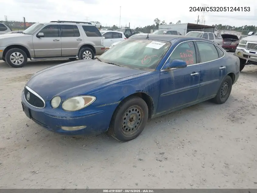 2005 Buick Lacrosse Cx VIN: 2G4WC532051244153 Lot: 41918307