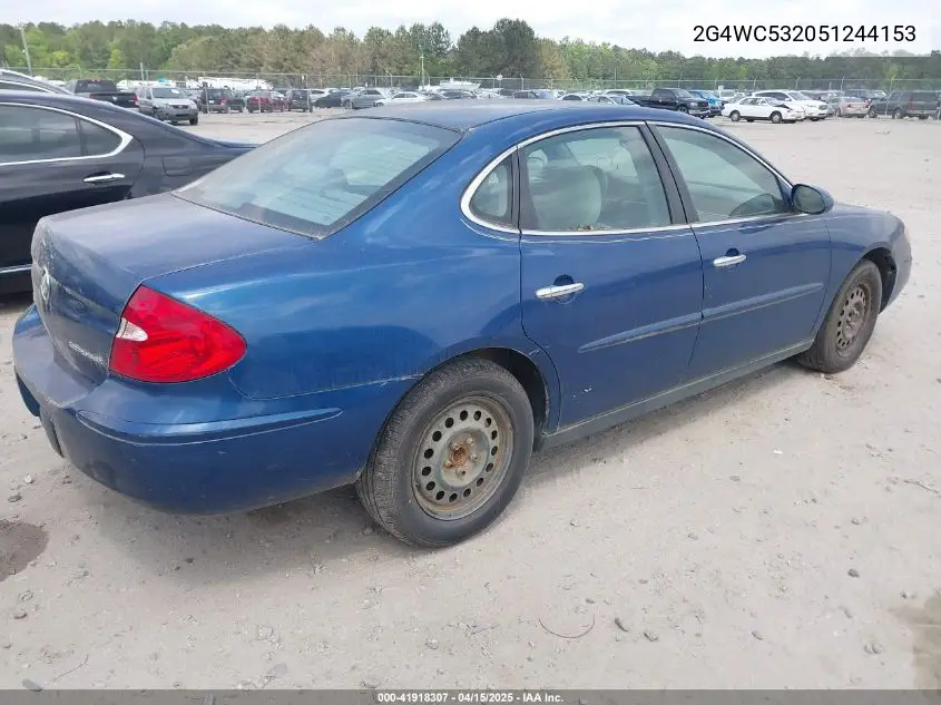 2005 Buick Lacrosse Cx VIN: 2G4WC532051244153 Lot: 41918307