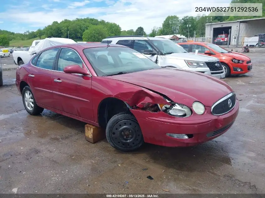 2005 Buick Lacrosse Cxl VIN: 2G4WD532751292536 Lot: 42105307