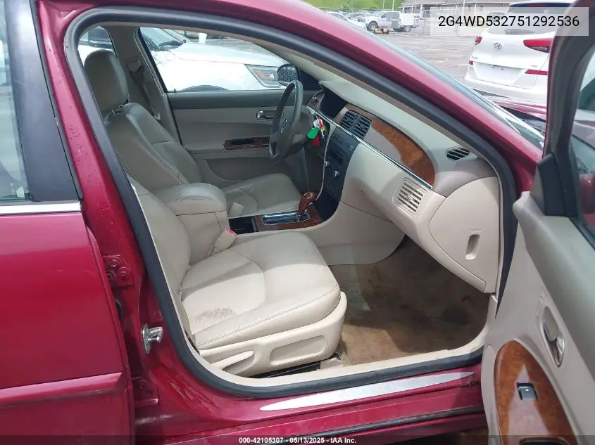 2005 Buick Lacrosse Cxl VIN: 2G4WD532751292536 Lot: 42105307